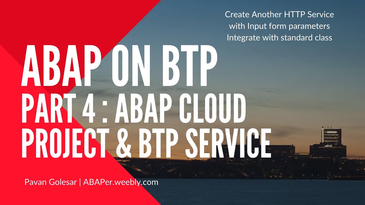 Part 4 ABAP on BTP Series : HTTP Service creation in SAP BTP Abap ...