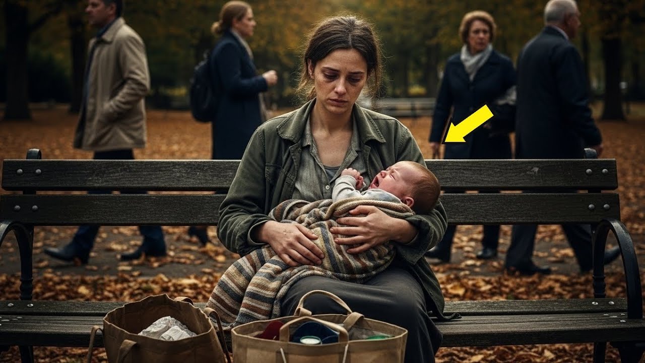 “Billionaire Sees a Poor Mother in the Park — One Truth Makes Him Cry”