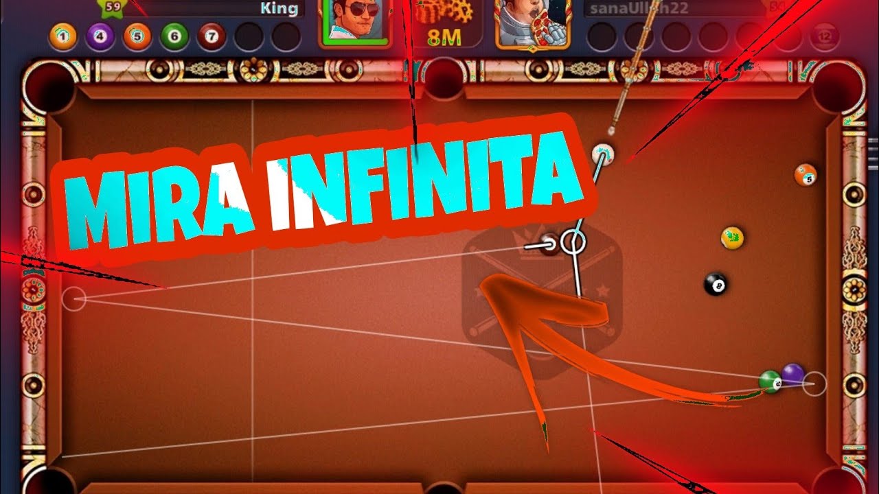 mira infinita 8 ball pool apk