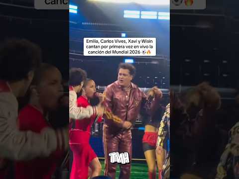 Emilia Carlos Vives Xavi Y Wisin Cantan Por Primera Vez En 4 Vivo La Canción Del Mundial 2026 