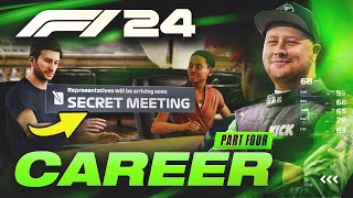 F1 2024 Career Mode Part 4: SECRET MEETING - A Team wants to Sign Us!