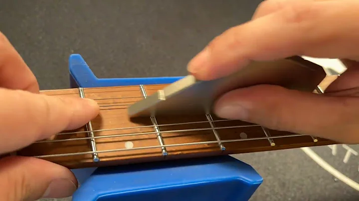 Stewmac Fret Kisser, spot levelling