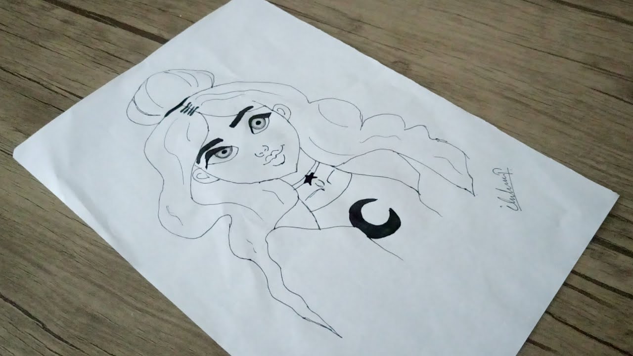 2 Dakikada Basit Yuz Cizimi Simple Girl Drawing Youtube