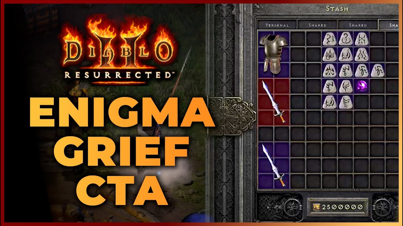Rolling ENIGMA, GRIEF and Perfect 2nd CTA!! Best Runewords Diablo 2