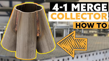 custom turbo merge collector fabrication. welded merge collector. collector cutting jig