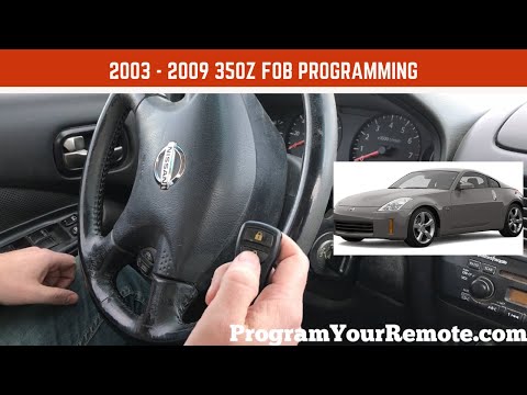 How to program a Nissan 350Z remote key fob 2003 - 2009