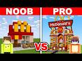 NOOB vs PRO MODERN MCDONALDS HOUSE BUILD CHALLENGE in Minecraft