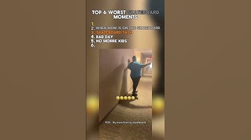 Top 5 Worst Skateboard Moments #funny #ranking #memes #viral #fypシ