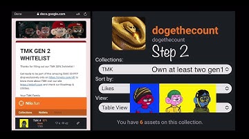 TMKNFT gen2 whitelist process