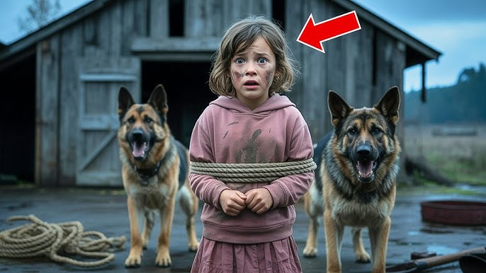 Two Stray German Shepherds Found A Little Girl Tied Up… What They Did Next  Shocked Everyone!
