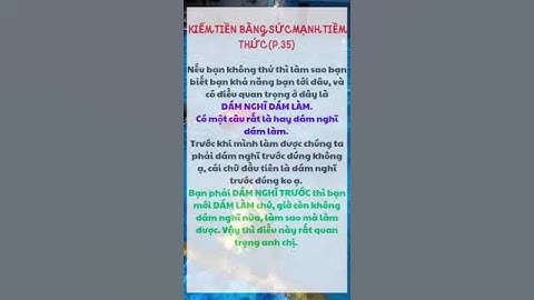 KIẾM TIỀN BẰNG SỨC MẠNH TIỀM THỨC (P.35)