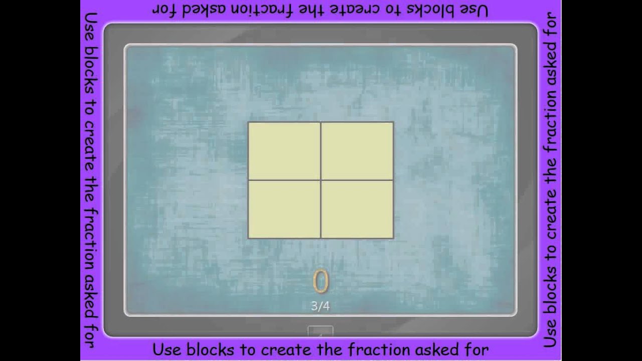 demolition derby SMART Table Activity - Simple Fractions