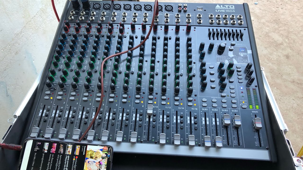 Inbox Mixer Alto 1604 live YouTube