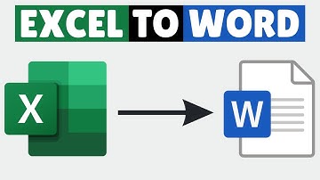 How to Convert an Excel Sheet into Word Document 2025