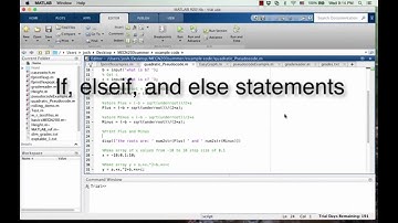 Pseudocode/If-elseif-else - part 3 MEGN200 CSM