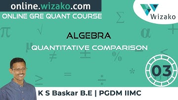 GRE® Quantitative Comparison | Algebra |  GRE Sample Question