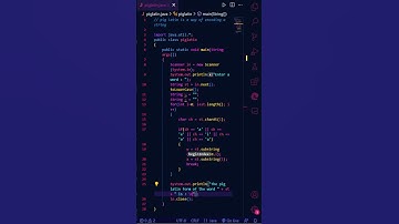 Pig Latin form of string encoding | JAVA | Speed Codes. #javaprogramming #codingtutorials #dsa #isc