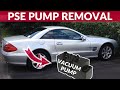How to remove PSE pump (central locking vacuum pump) - Mercedes SL (R230)