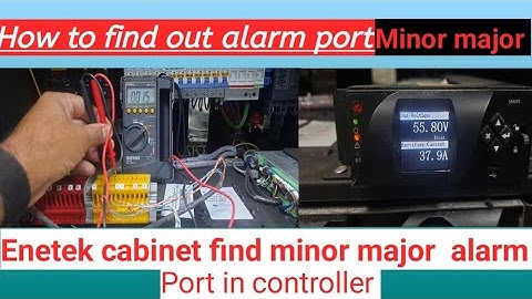 How to find out Alarm Port rectifier cabinet ! Enetek cabinet me Alarm Port kase check kare