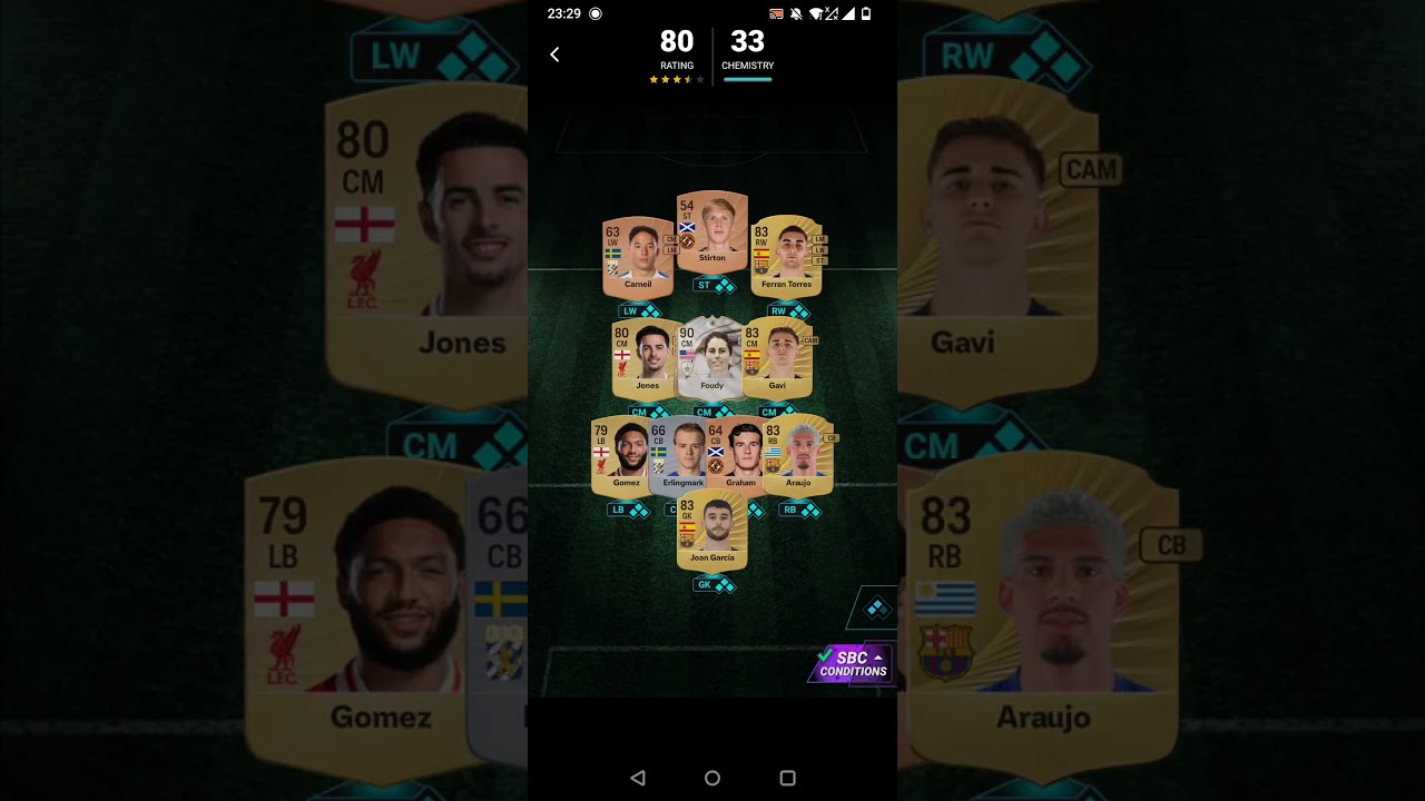 Madfut 26 SBC Paulo Roberto Falcão all solutions 