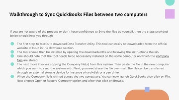 How to Sync and Share QuickBooks Files Between two Computers