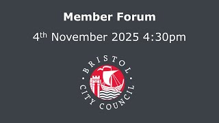 Member Forum - Questions & Statements from Councillors - Tuesday, 4th November, 2025 4.30 pm