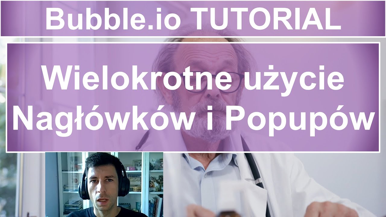 Wielokrotne użycie Nagłówków i Popupów | Bubble.io TUTORIAL - YouTube