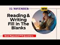 PTE Reading And Writing Fill In the Blanks | Real Exam Questions November 2025