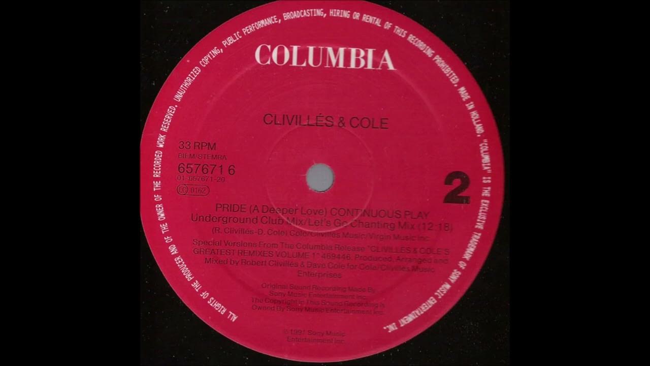 Clivilles & Cole Pride( A deeper love )(Continuous Play Underground Club Mix / Let's Go