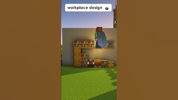 Minecraft Workspace Design ⛏️⚒️ #shorts #minecraft