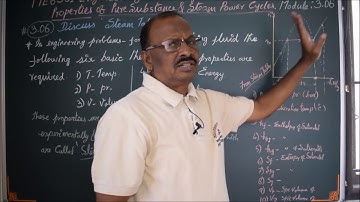 About Steam Tables - M3.06 - Engineering Thermodynamics in Tamil