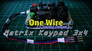 HAMITRONIK - One Wire Matrix Keypad 3x4