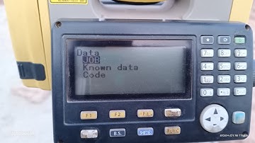 How To Create Job & Code || Total Station Lesson