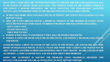 Assignment 2 Linear Programming