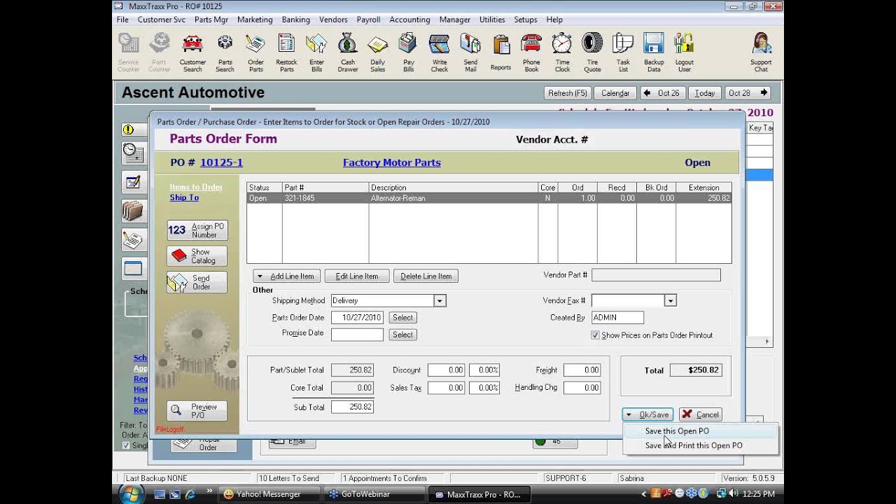 Tracking Cores - MaxxTraxx Auto Shop Software Video Webinar