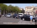 Police security convoy and Escort of the german President in Paris.