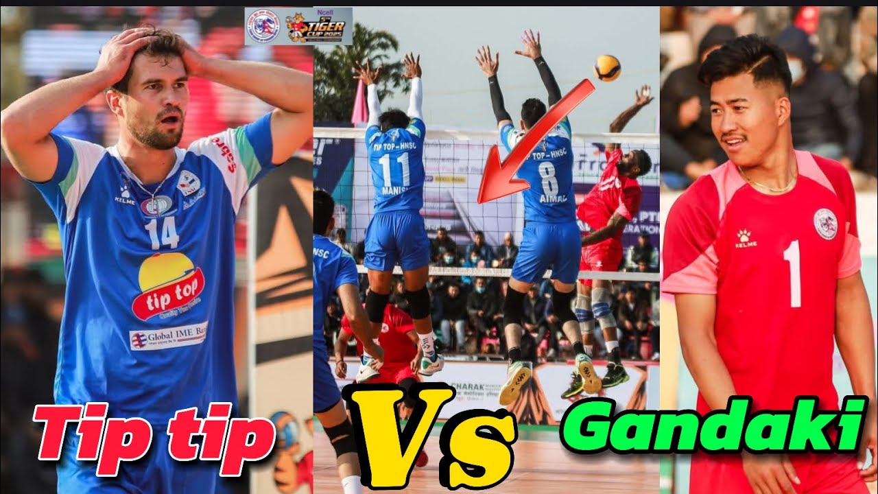 TIP TOP HELP NEPAL vs GANDAKI PROVINCE | 5th Tiger Cup Men's Volleyball Championship 2081 | DAY 3 |