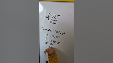 Using the Pythagorean Theorem to Determine Whether the Triangle Is a Right Angled Triangle #math