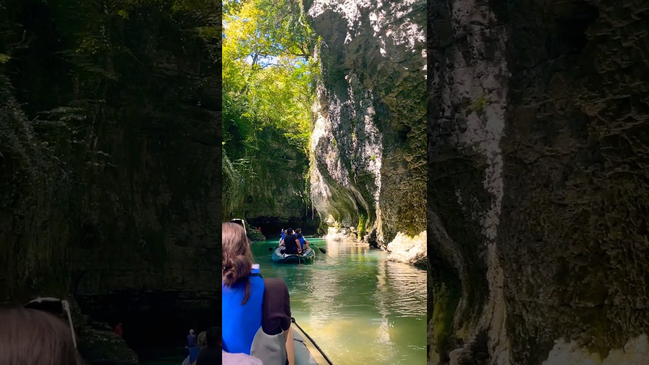 Unique experience in Martvili Canyon, Georgia💦⛰️ 
