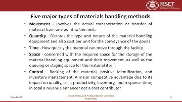 ME476 Material Handling & Facilities Planning Module 5  Part 3