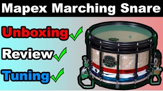 Mapex Marching Snare: Unboxing, Review, and Tuning Lesson