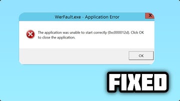 (FIXED) "The application was unable to start correctly" error 0xc000012d