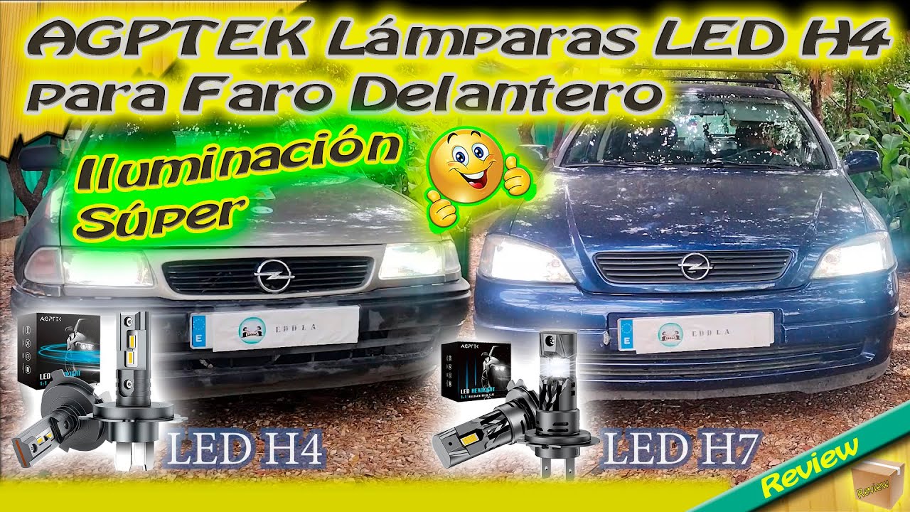 AGPTEK Lámparas LED H4 para Faro Delantero 