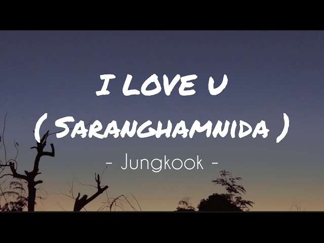 I LOVE YOU - Jungkook ( Lyric ) class=