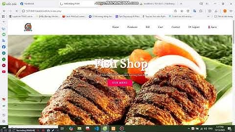 Đồ án website đặt đồ ăn FISH PHP & MYSQL đầy đủ chức năng quản trị và người dùng