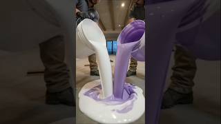 How to Make 3D Epoxy Marble Floor ✨ | Liquid Marble Flooring Luxury Interior #shorts