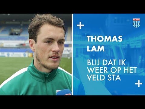 Thomas Lam: ‘Blij dat ik weer op het veld sta.’