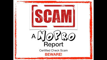 Certified Check Scam on Craig