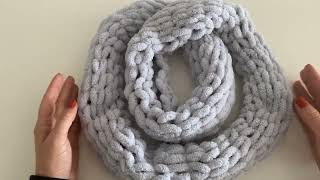 1 Saatte Alize Puffy Ile Atki Yapımı