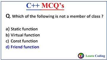Part-4 C++ MCQ
